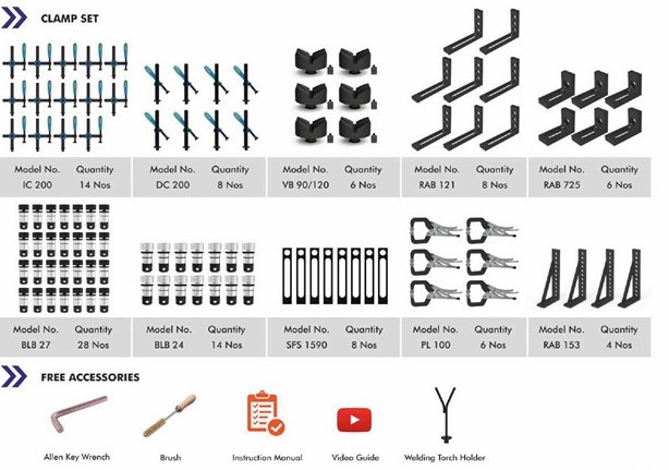 D16 Only Clamp of Weldpack 3015